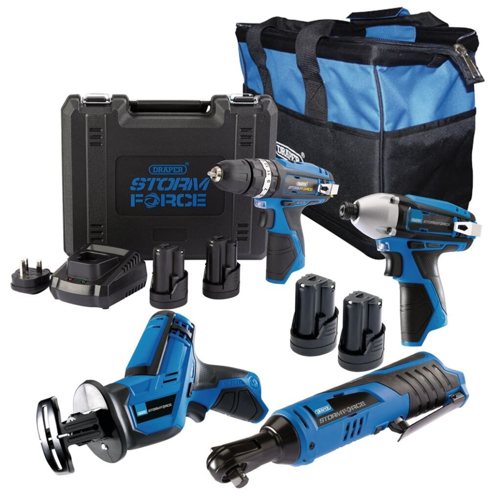 Draper Storm Force® 10.8V Power Interchange Kit (10 Piece)