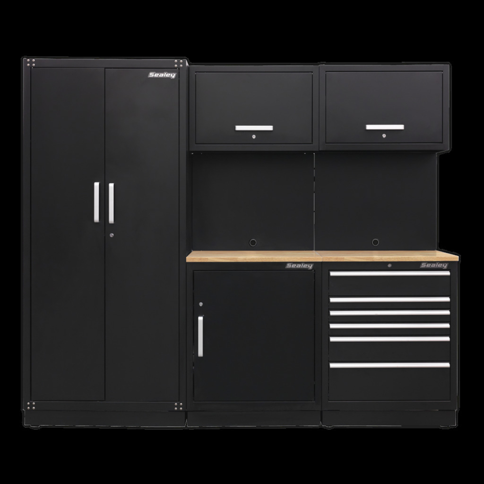 Sealey Premier 2.5M Storage System - Oak Worktop