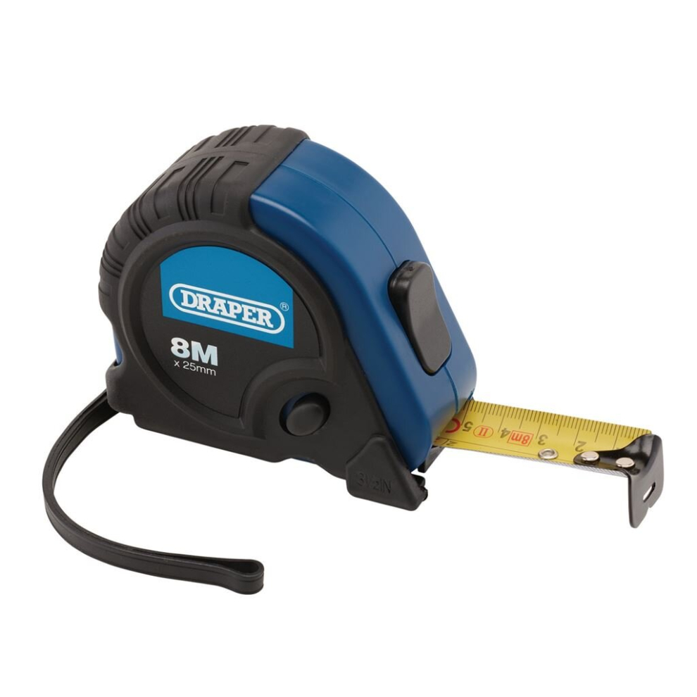Draper Measuring Tape, 8M/26Ft X 25Mm 5010559828197