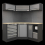 Sealey Superline PRO® 1.6m Corner Storage System - Wood Worktop 1