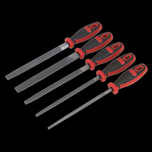 Sealey Smooth Cut Engineer?s File Set 5pc 200mm