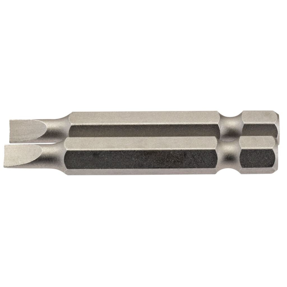 Draper Plain Slot Insert Bit, 4.5Mm, 1/4"" Hex, 50Mm Long (Pack Of 2)