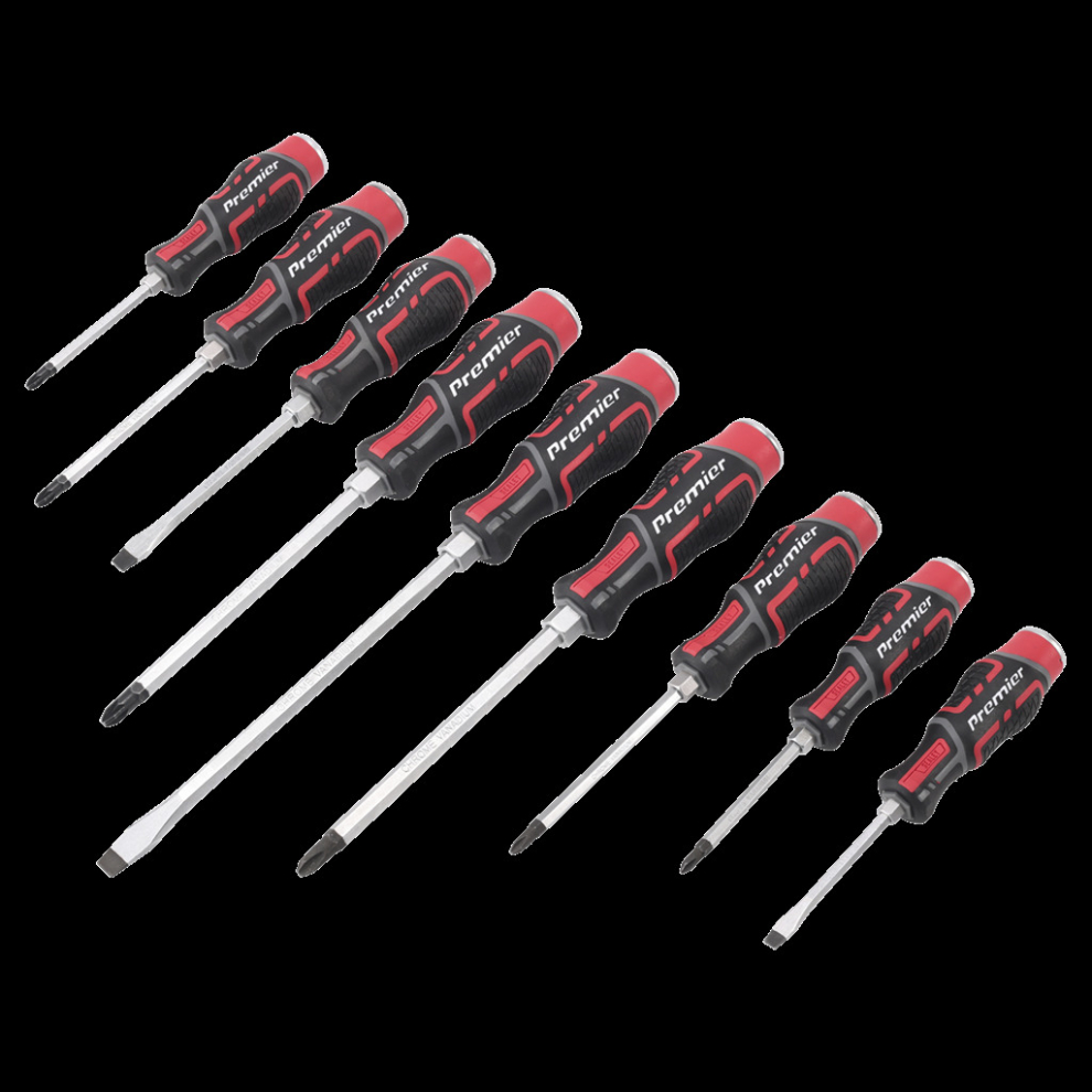 Sealey Hammer-Thru Screwdriver Set 9Pc