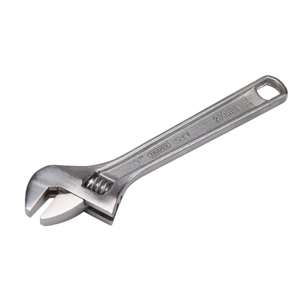 Draper Adjustable Wrench, 200Mm