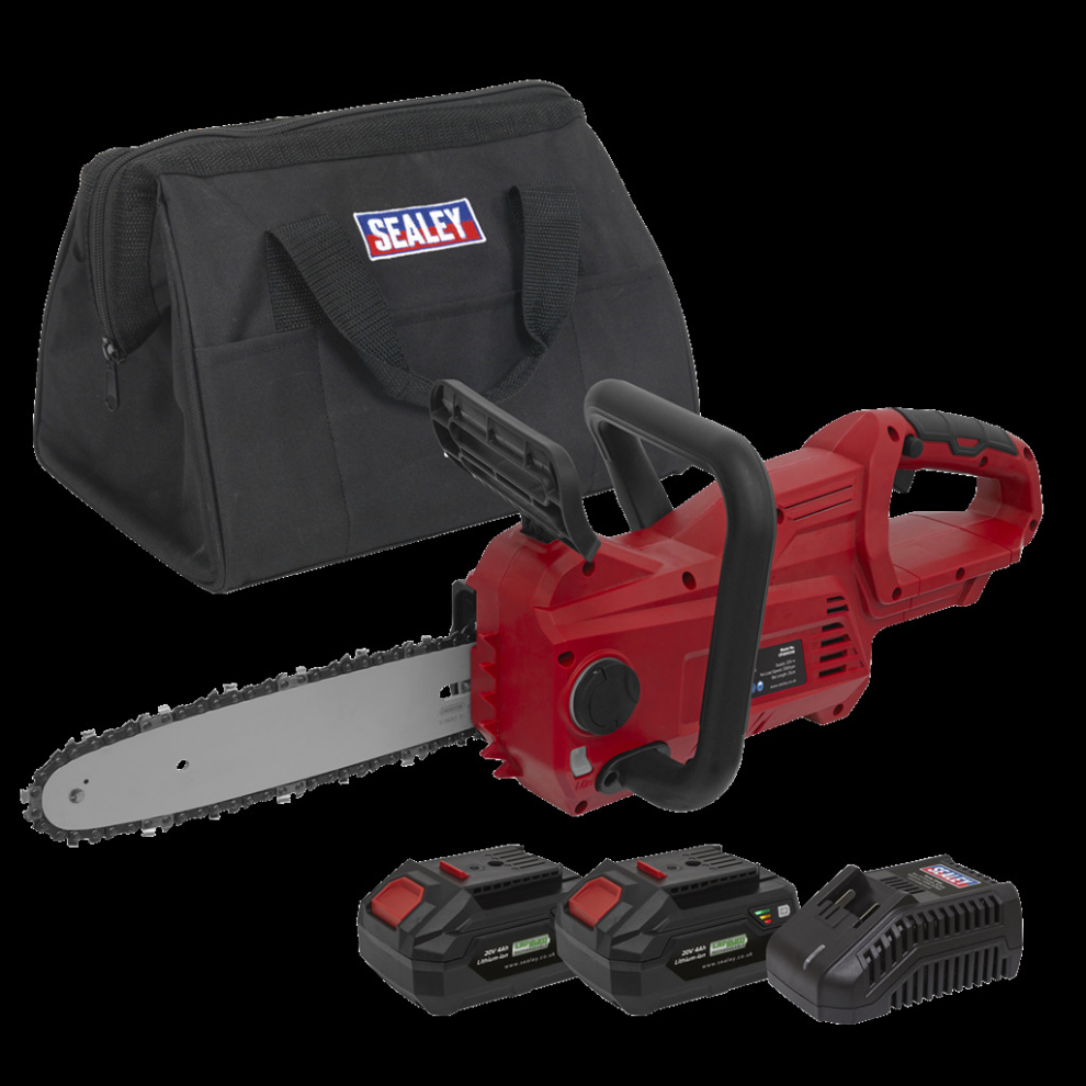 Sealey Cordless Chainsaw 25Cm 20V 4Ah Sv20 Series Kit - 2 Batteries