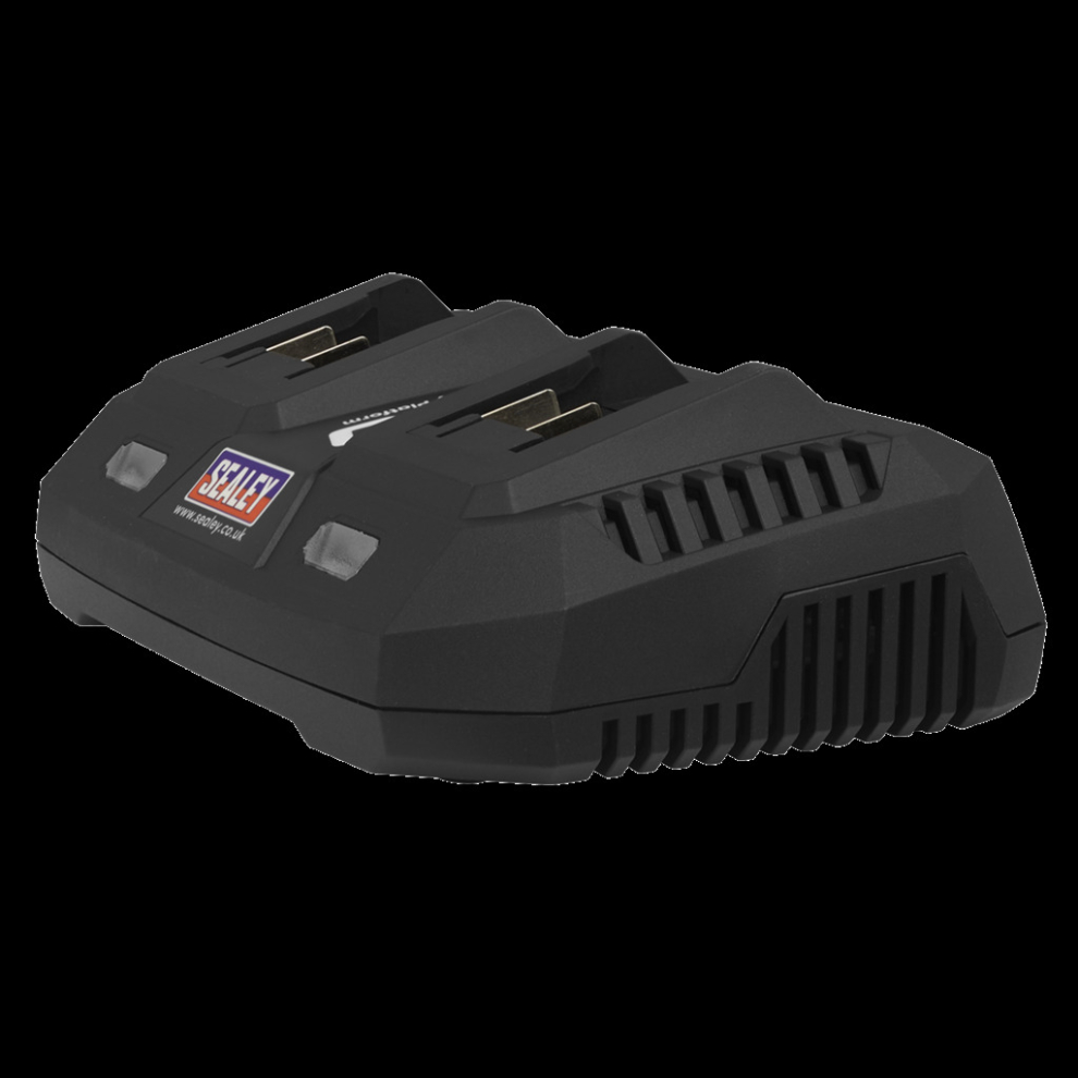 Sealey Dual Battery Charger 20V Sv20 Series Lithium-Ion