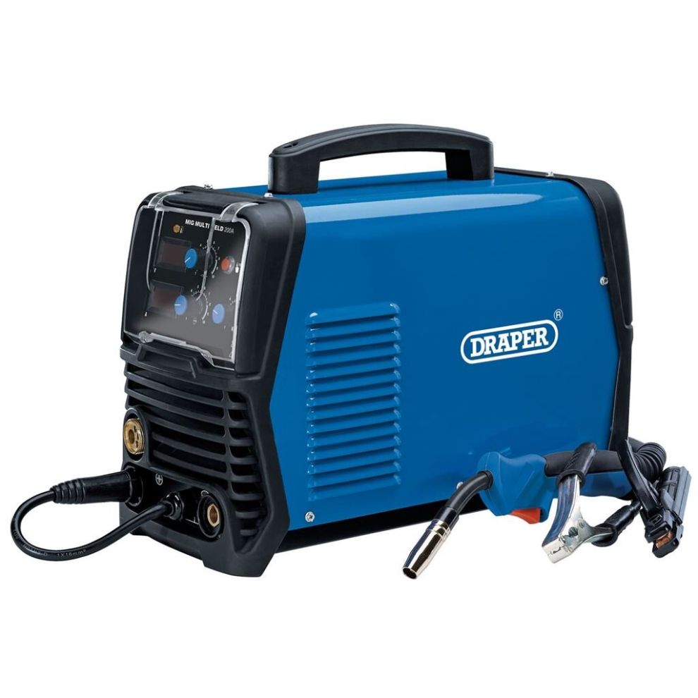 Draper Gas/Gasless Mig Inverter Multi-Welder, 200A