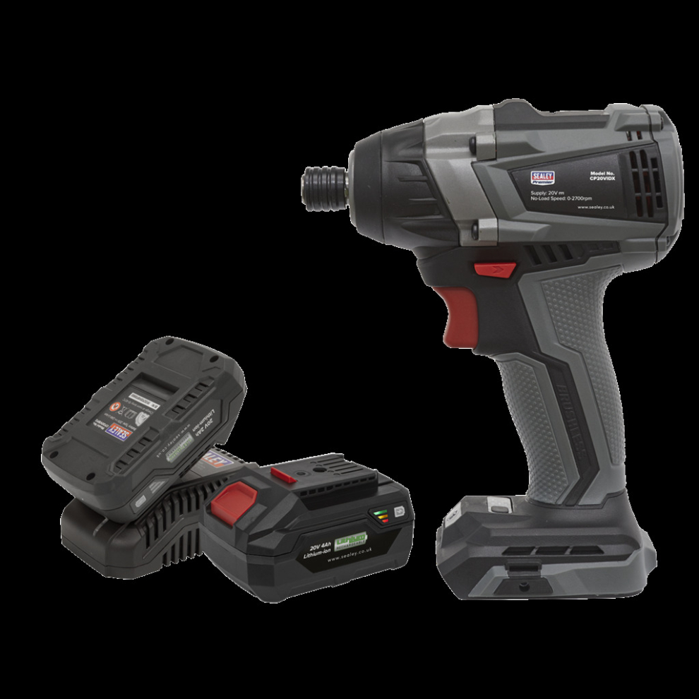 Brushless Impact Driver Kit 1/4"Hex 20V SV20 Series - 2 Batteries