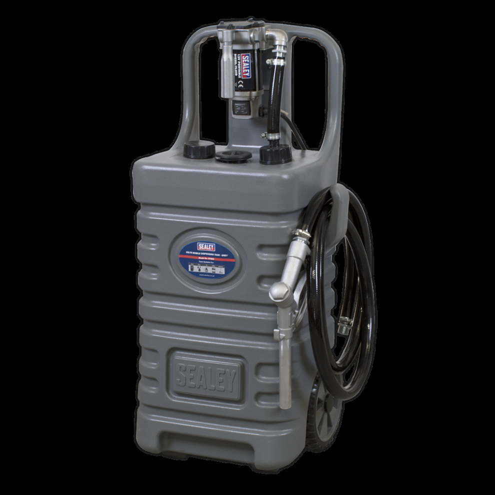 Sealey Mobile Dispensing Tank 55L With Diesel Pump - Grey