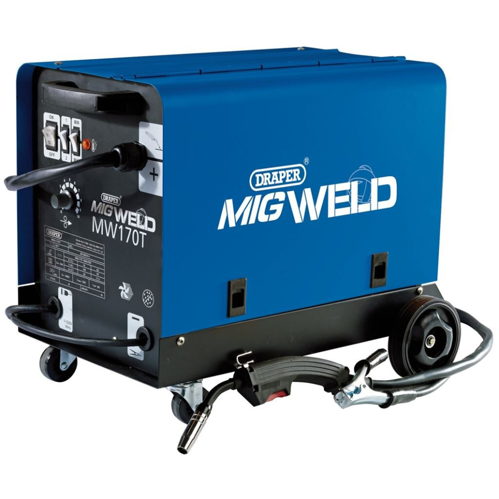 Draper Gas/Gasless Mig Welder, 160A