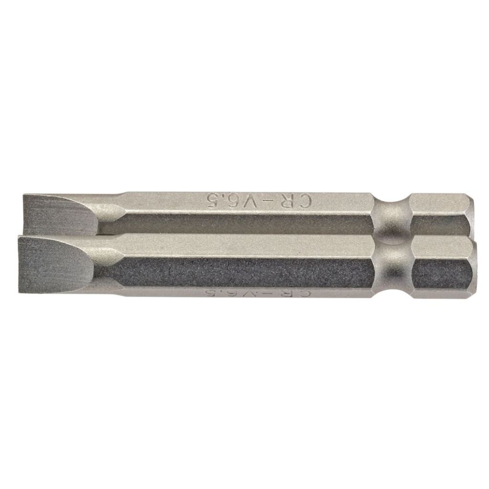 Draper Plain Slot Insert Bit, 6.5Mm, 1/4"" Hex, 50Mm Long (Pack Of 2)