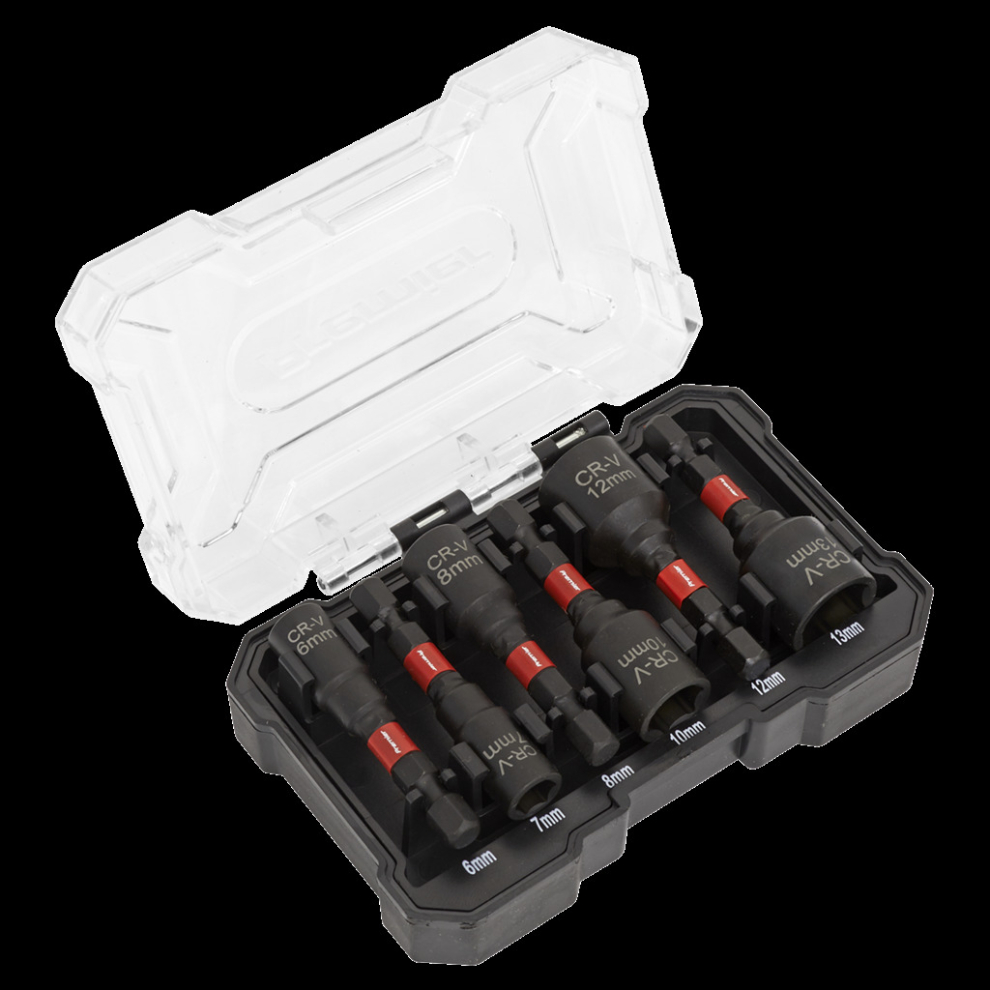 Sealey Nut Driver Set 6Pc Impact Grade