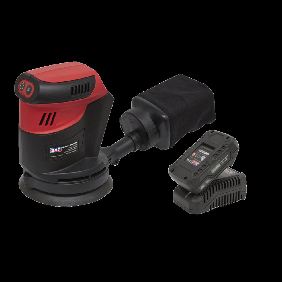 Cordless Orbital Palm Sander Kit Ø125mm 20V 2Ah SV20 Series