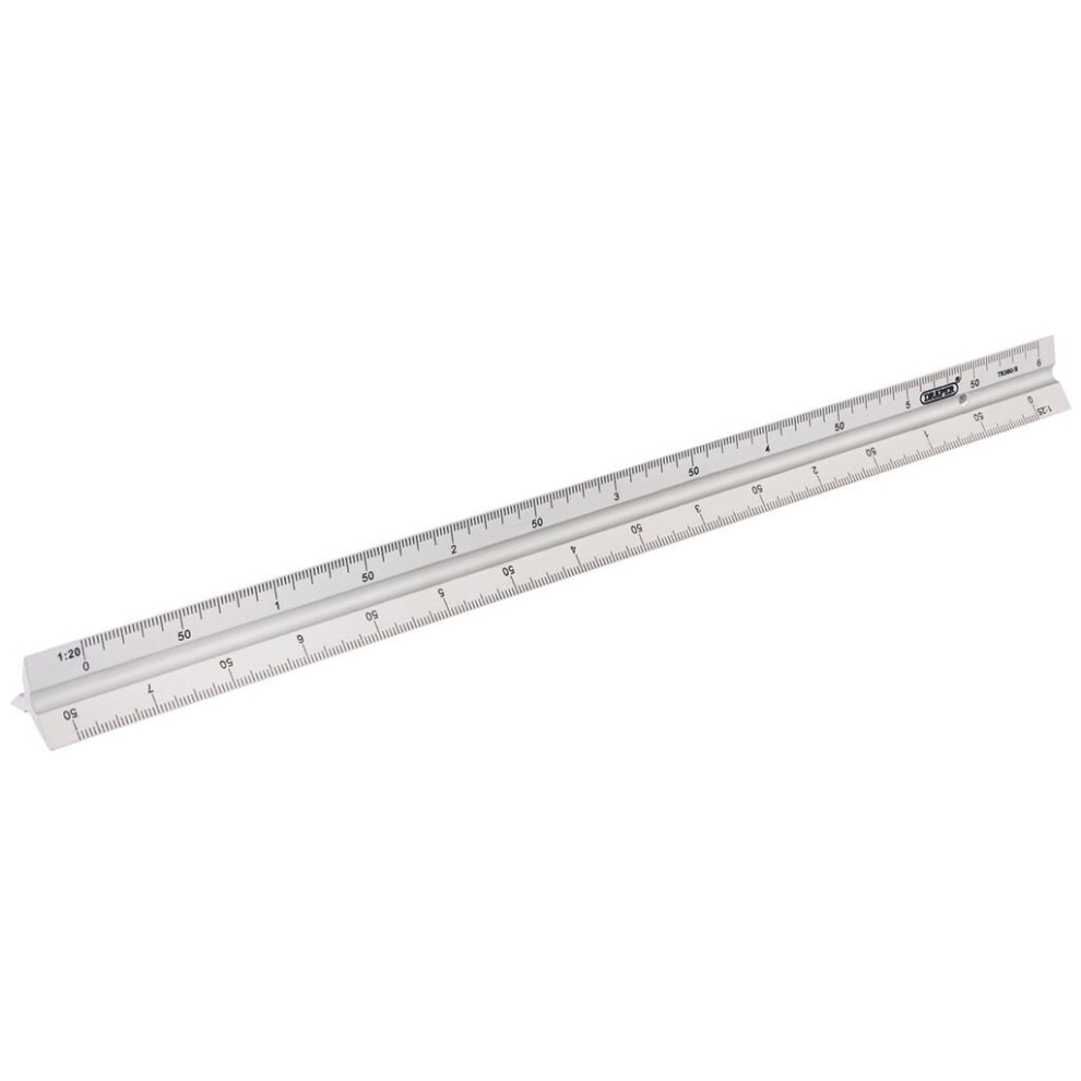Aluminium Triangle Scale Rule, 300mm