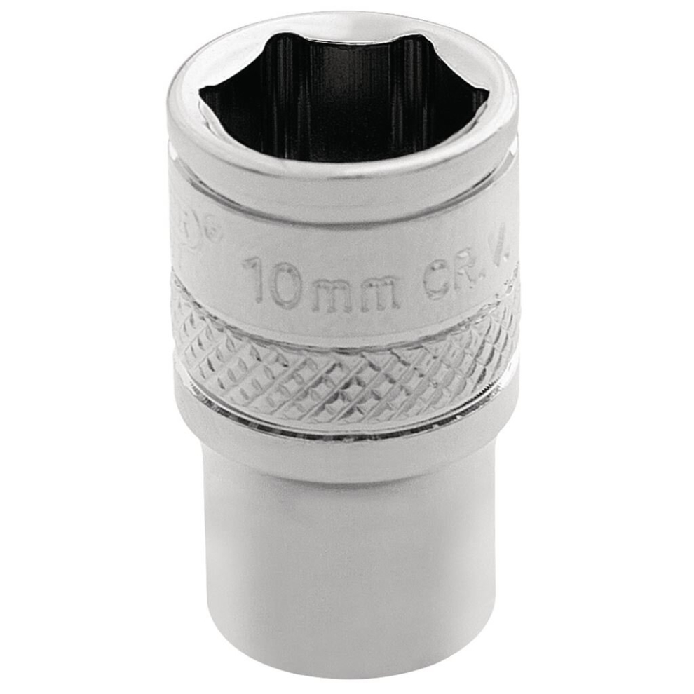 Draper Hi-Torq® 6 Point Socket, 1/4"" Sq. Dr., 10Mm