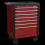 Sealey Rollcab 7 Drawer with Ball-Bearing Slides - Red 1
