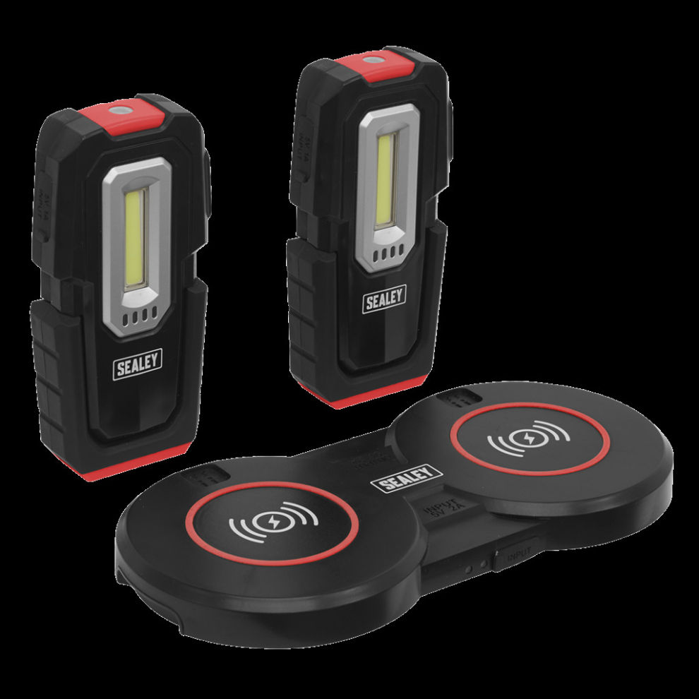 Inspection Light (X2) 3W Cob & 1W Smd Led & Double Wireless Charging Base 5054630060458