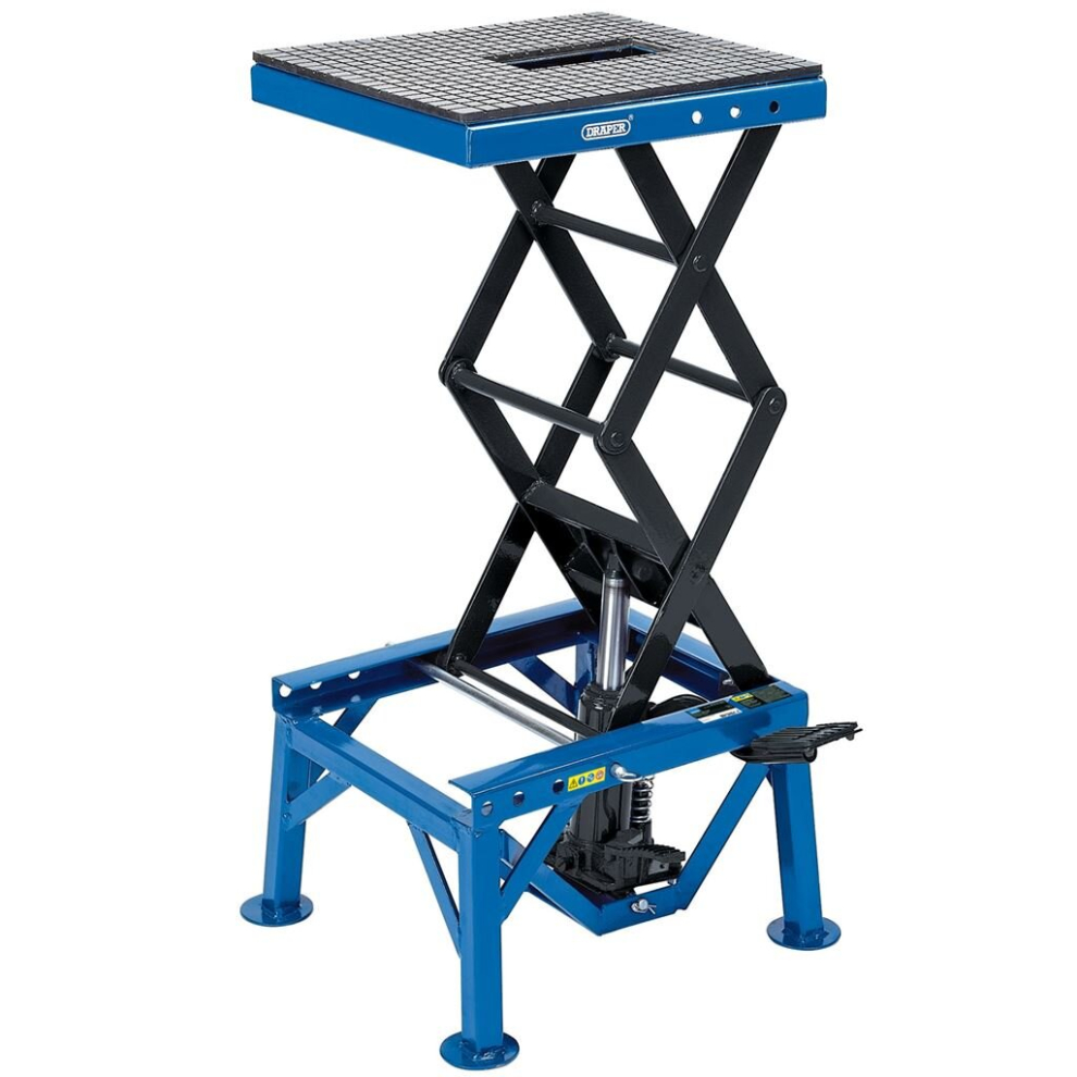 Draper Hydraulic Motorcycle Scissor Lift, 135Kg