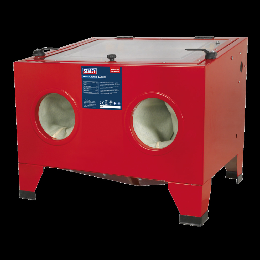 Shot Blast Cabinet with Gun 640 x 490 x 490mm-image-OPC-PBBCRFB-NEW