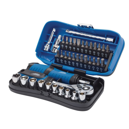 Draper Draper Expert Socket and Bit Set, 1/4"" Sq. Dr. (39 Piece)