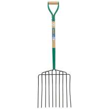 10 Prong Manure Fork with Wood Shaft and MYD Handle
