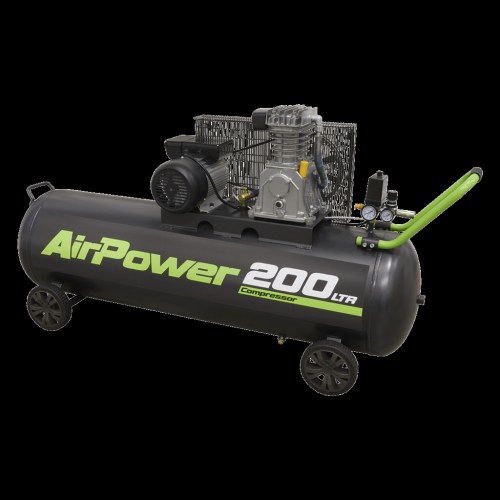 Sealey Air Compressor 200L Belt Drive 3hp