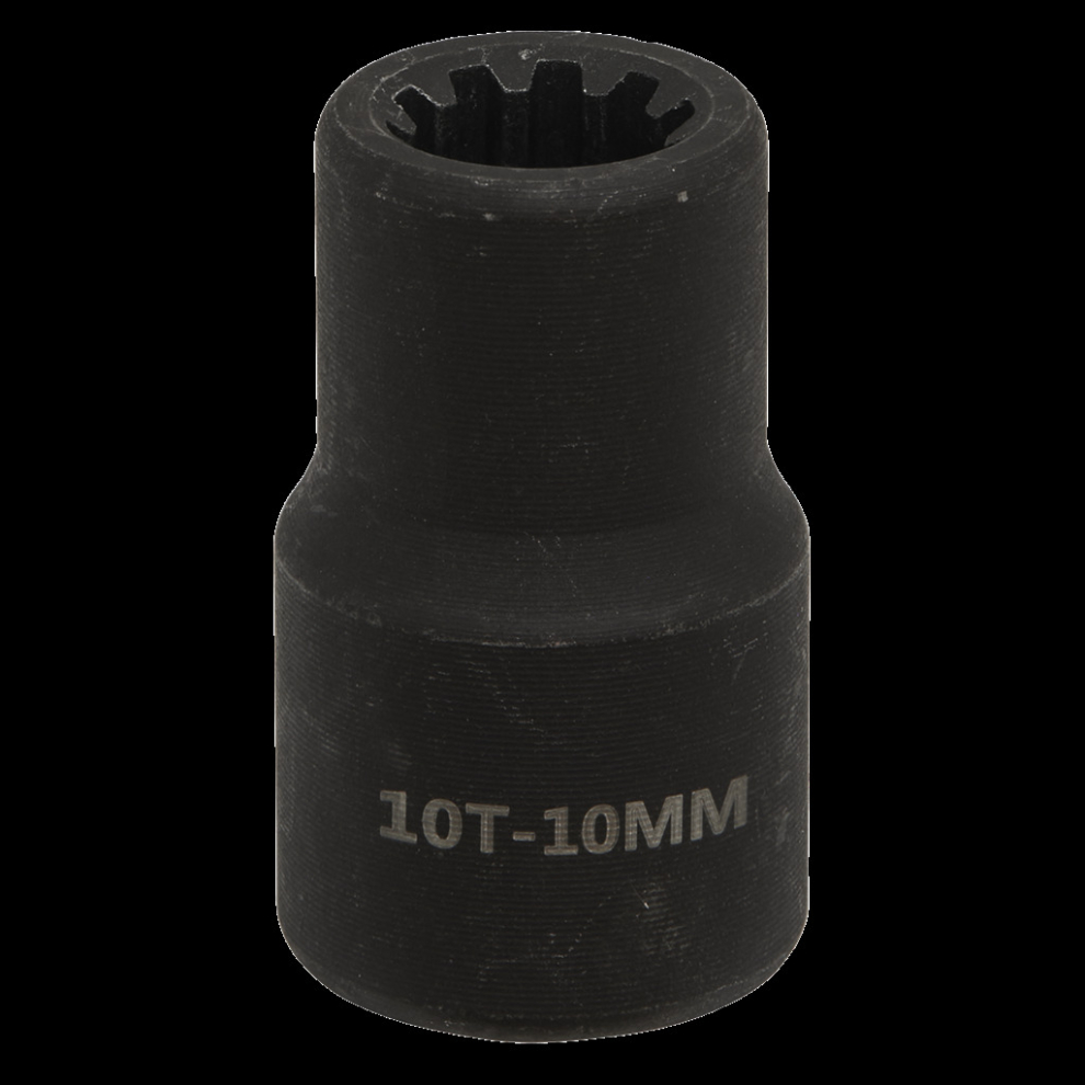 Sealey Black Brake Caliper Socket 1/2"Sq Drive 10Mm 10-Point Size 1