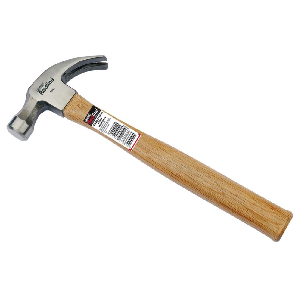 Claw Hammer with Hardwood Shaft, 450g/16oz
