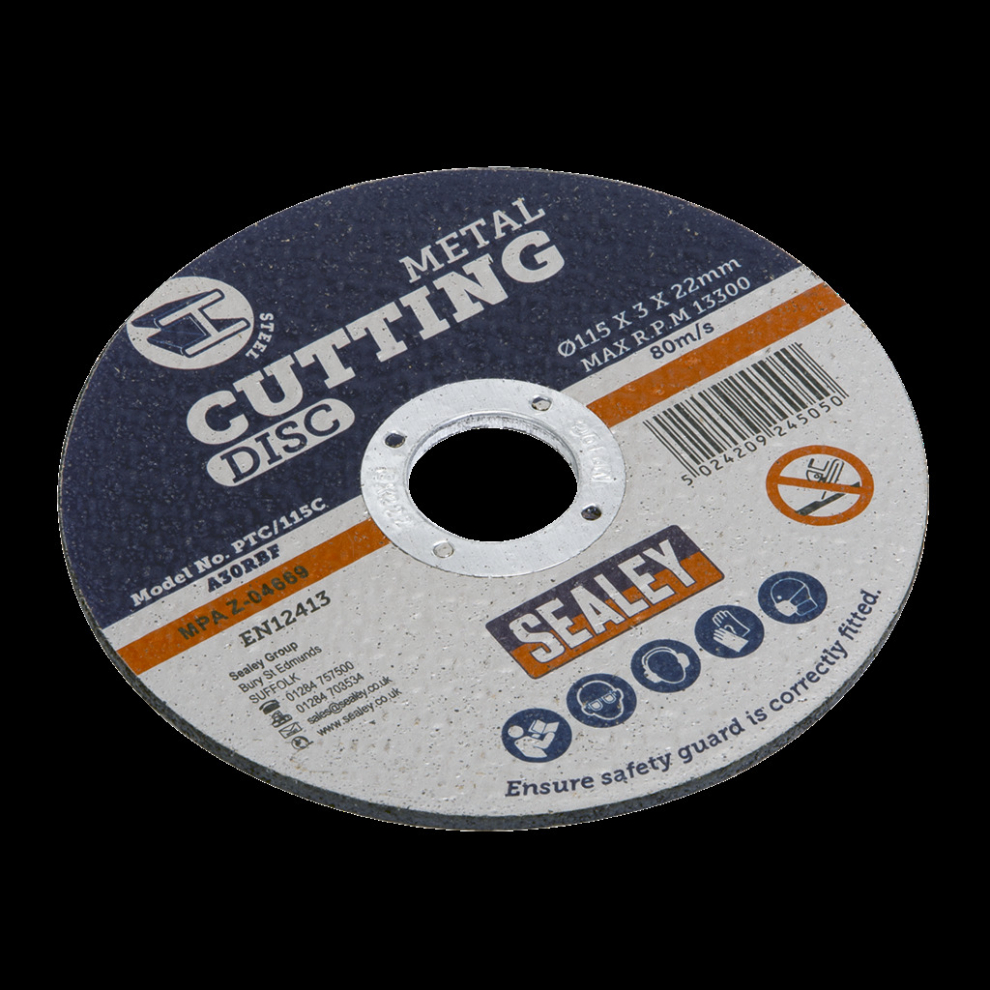 Sealey Cutting Disc Ø115 X 3Mm 22Mm Bore