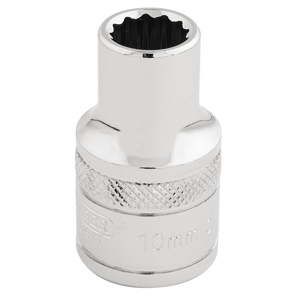 Draper Hi-Torq® 12 Point Socket, 1/2"" Sq. Dr., 10Mm