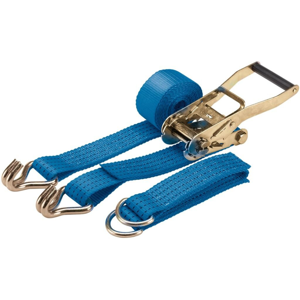 Draper Ratcheting Vehicle Tie Down Straps, 3M X 50Mm, 2250Kg