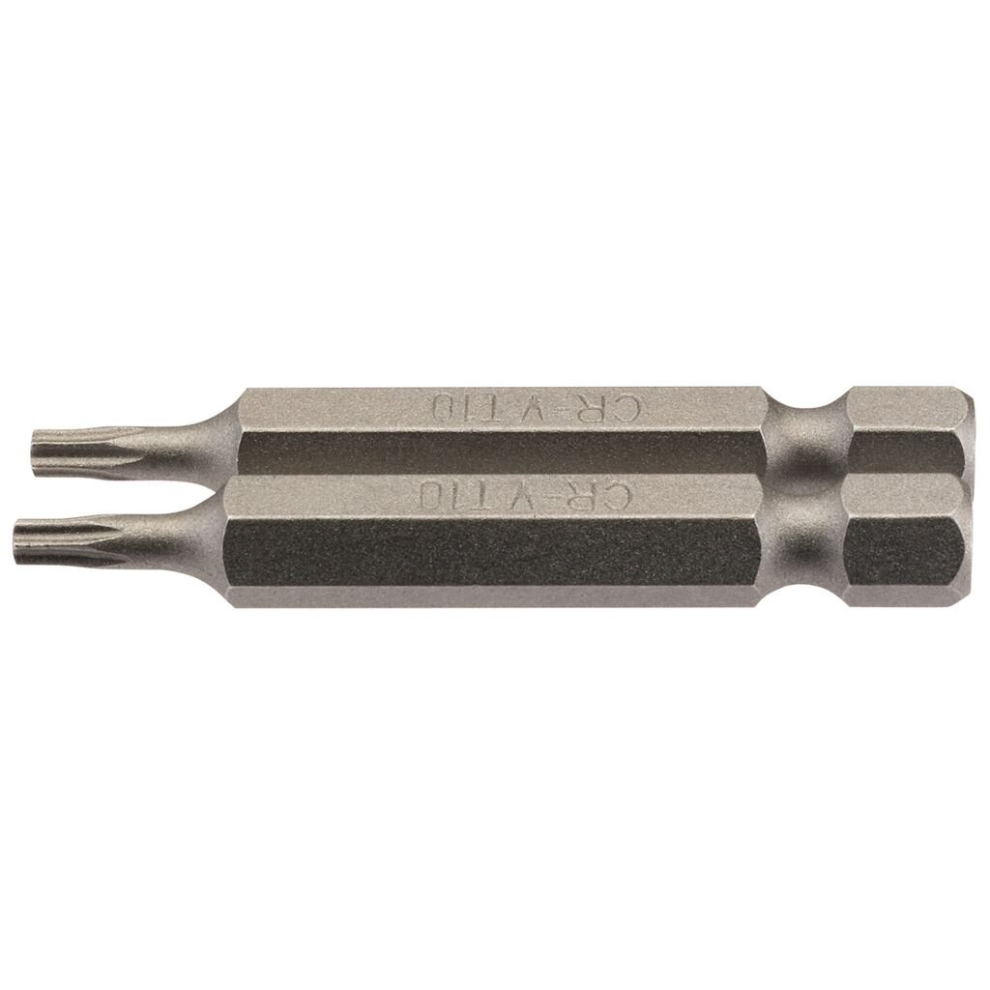 Draper TX-STAR® Insert Bit, 1/4"" Hex, 50mm Long, T10 (Pack of 2)
