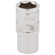 Draper HI-TORQ® 6 Point Socket, 1/4"" Sq. Dr., 5/16""