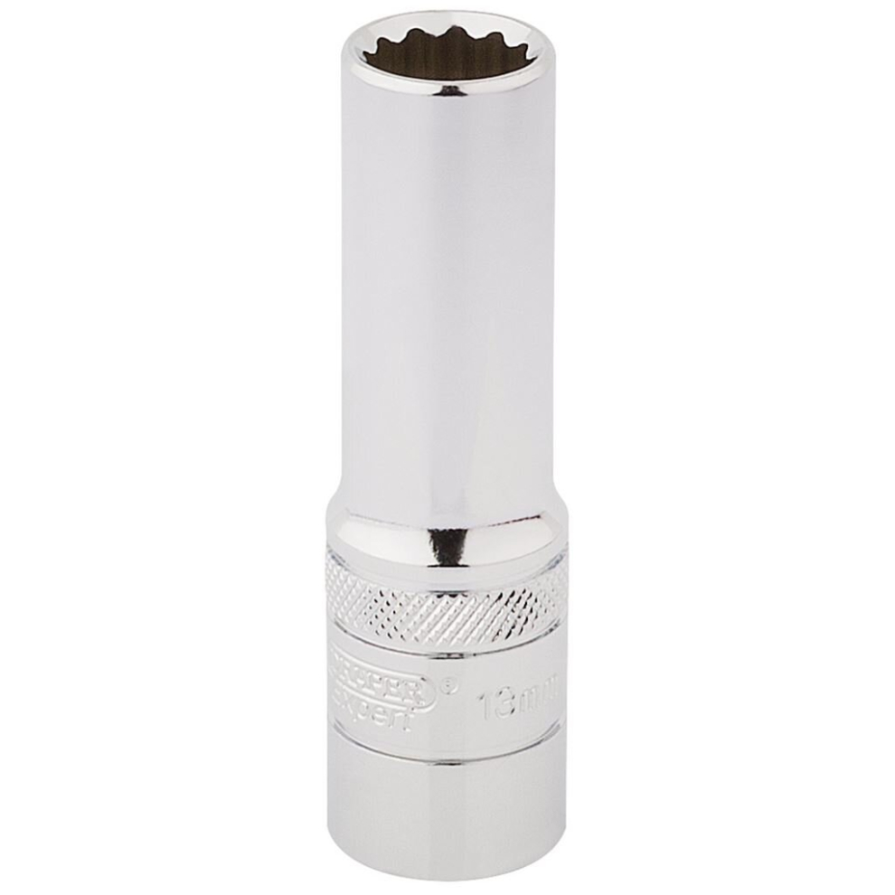 Draper HI-TORQ® 12 Point Deep Socket, 1/2"" Sq. Dr., 13mm