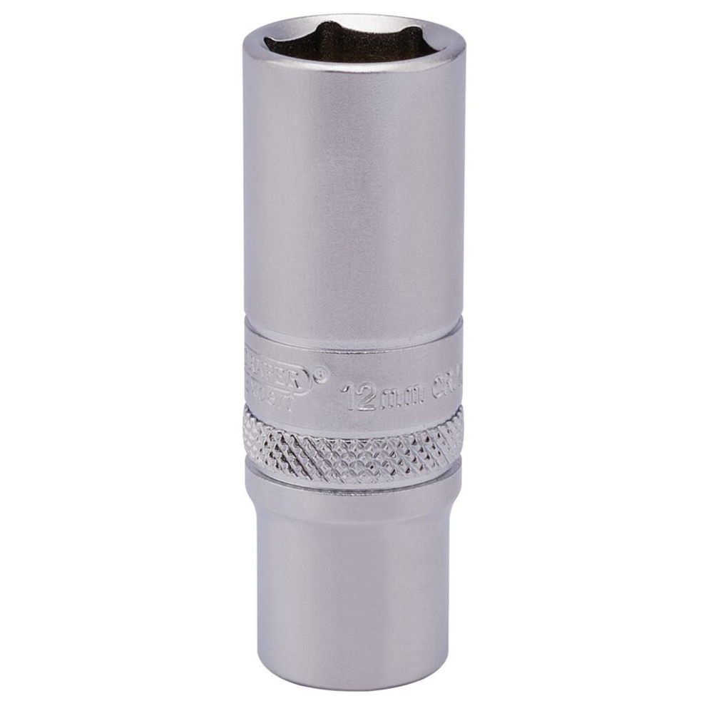 6 Point Deep Socket, 1/4"" Sq. Dr., 12mm