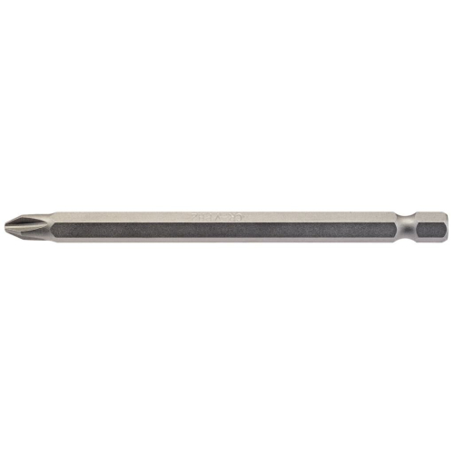 Draper Cross Slot Insert Bit, 1/4"" Hex, 100mm Long, No.2 (Pack of 1)