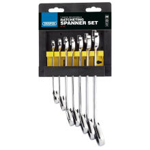 Draper HI-TORQ® Metric Reversible Ratcheting Combination Spanner Set (7 Piece)