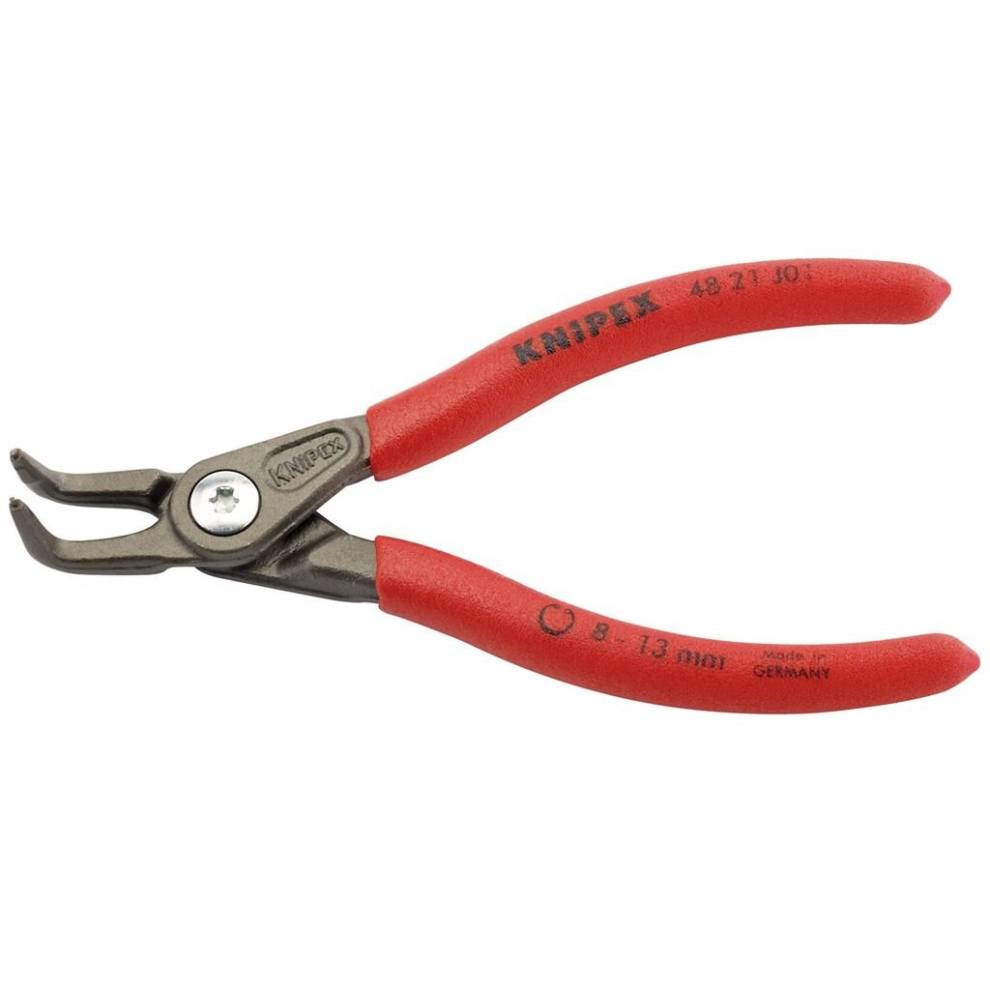 Knipex 48 21 J01 90° Internal Straight Tip Circlip Pliers, 8 - 13mm Capacity, 130mm
