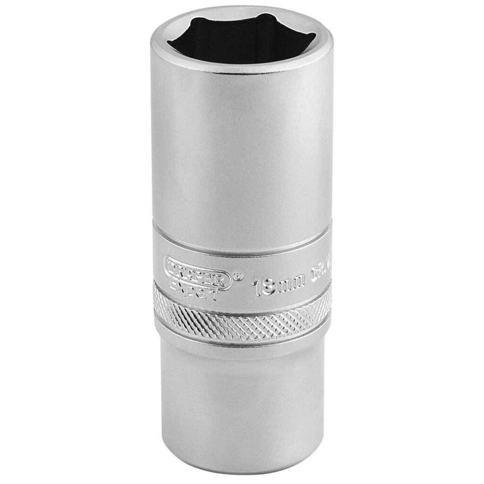 Draper 6 Point Metric Deep Socket, 3/8"" Sq. Dr., 19Mm