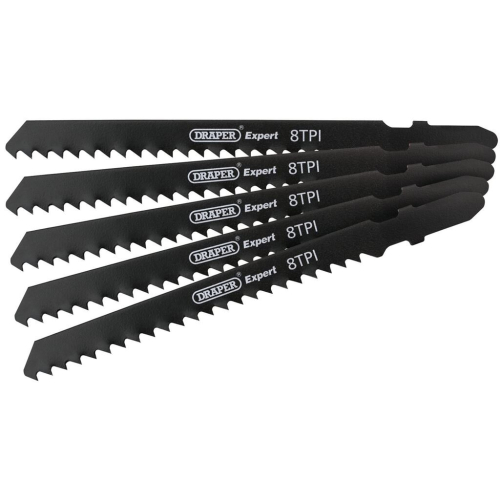 Draper DT111C Jigsaw Blade Set, 100mm (5 Piece)