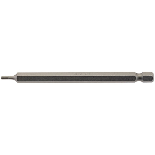 Draper Hexagonal Insert Bit, 2mm, 1/4"" Hex, 100mm Long (Pack of 1)