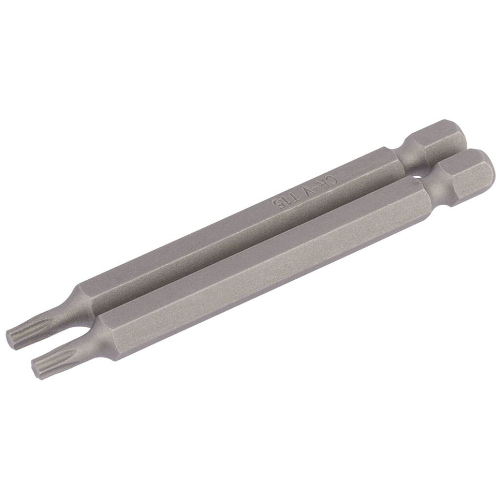 Draper Tx-Star® Insert Bit, 1/4"" Hex, 75Mm Long, T15 (Pack Of 2)