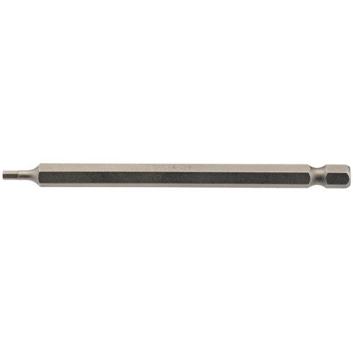Draper Hexagonal Insert Bit, 2.5mm, 1/4"" Hex, 100mm Long (Pack of 1)