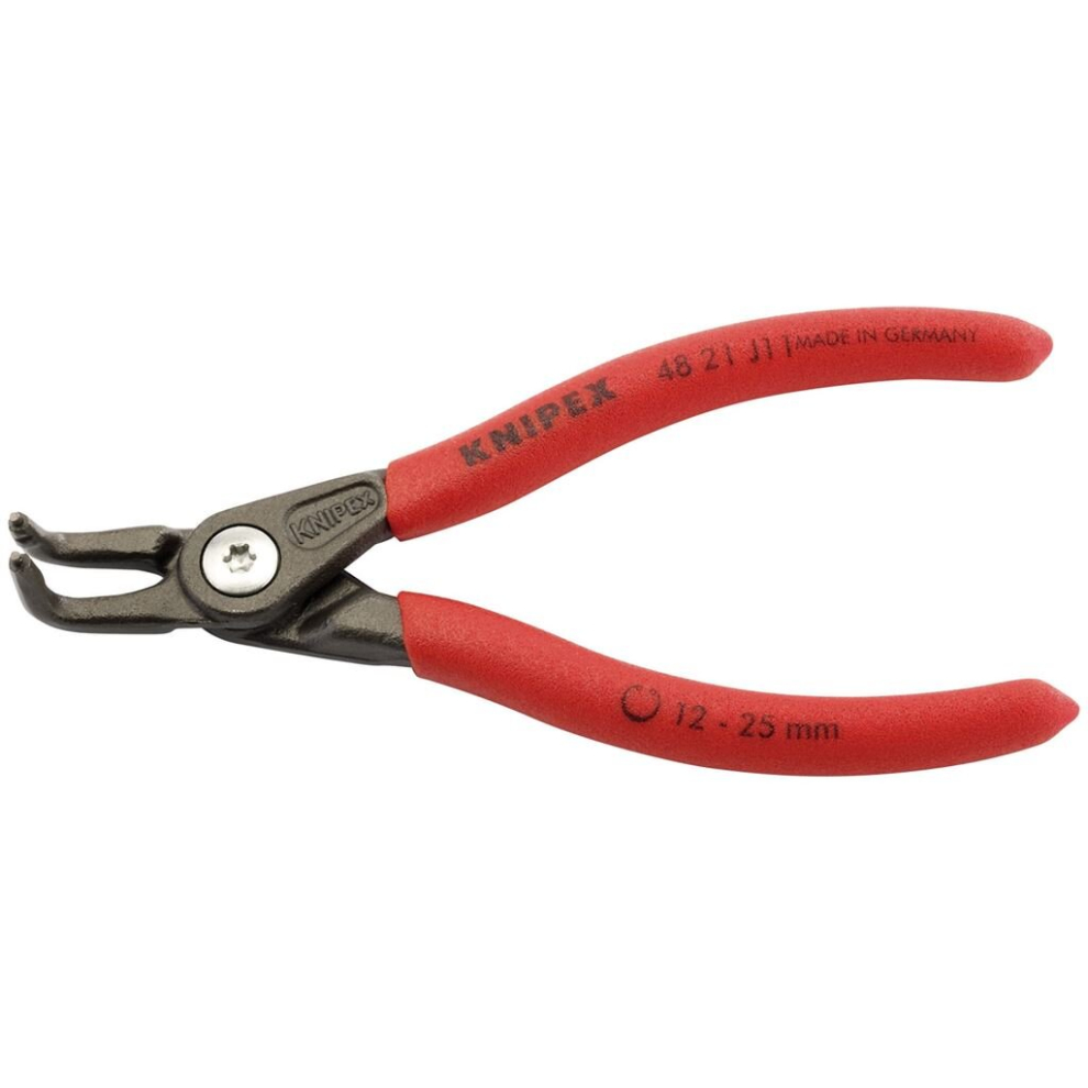 Draper Knipex 48 21 J11 90° Internal Straight Tip Circlip Pliers, 12 - 25Mm Capacity, 130Mm