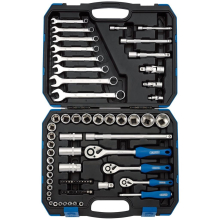 Metric Tool Kit, 1/4&quot;&quot;, 3/8&quot;&quot; and 1/2&quot;&quot; Sq. Dr. (75 Piece)