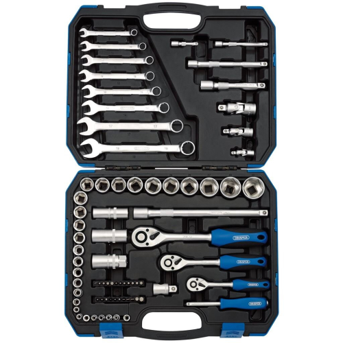 Draper Metric Tool Kit, 1/4"", 3/8"" and 1/2"" Sq. Dr. (75 Piece)