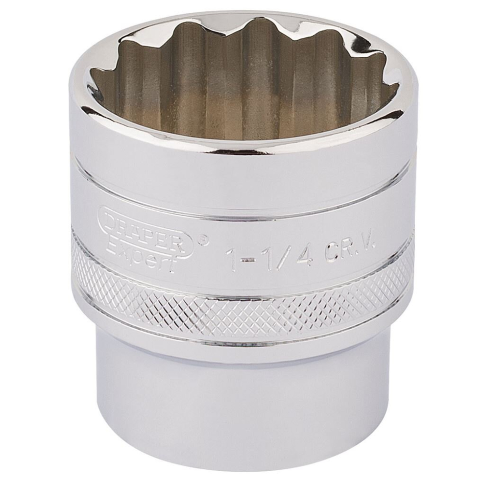 Draper HI-TORQ® 12 Point Socket, 1/2"" Sq. Dr., 1.1/4