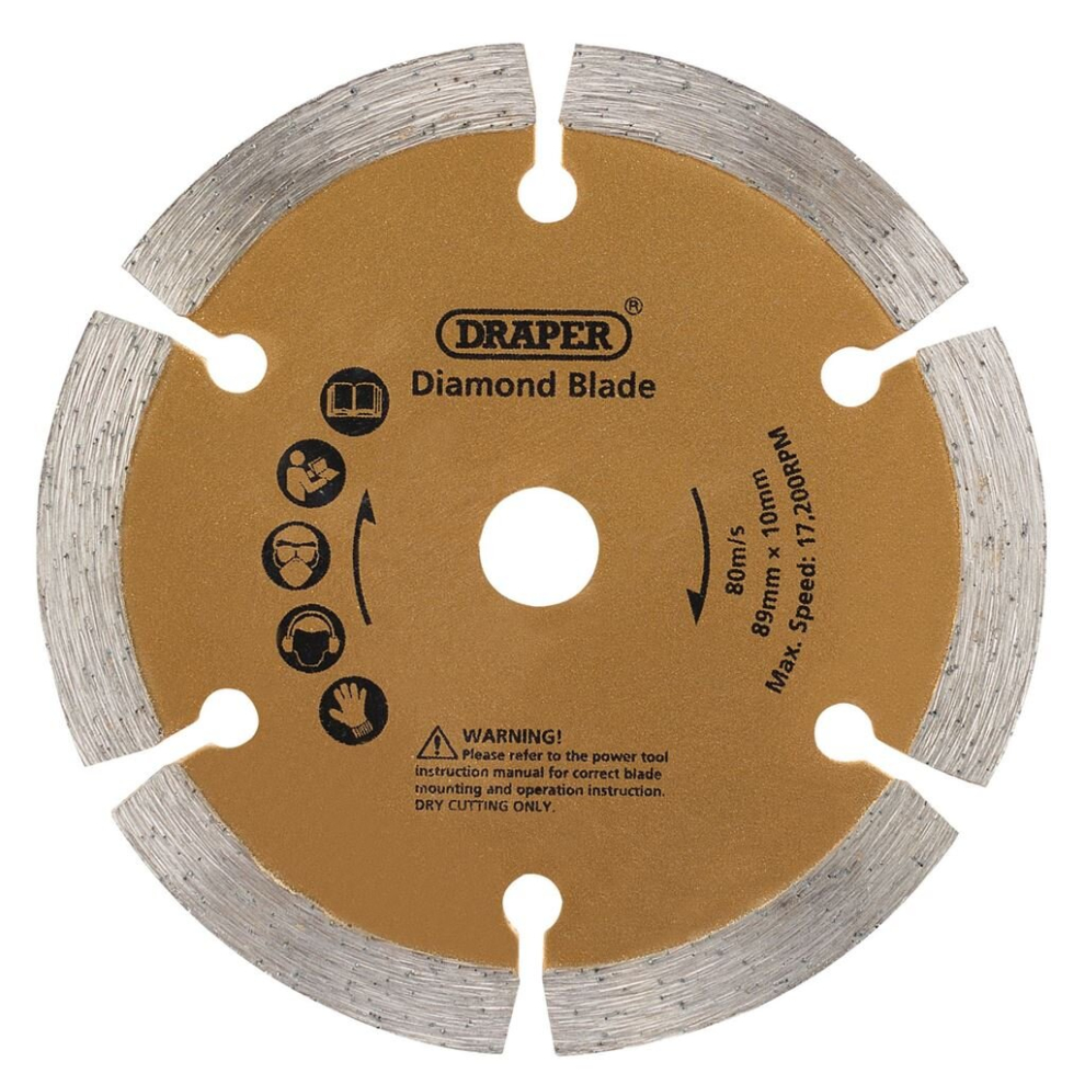 89mm Diamond Blade for Draper Storm Force® Mini Plunge Saw