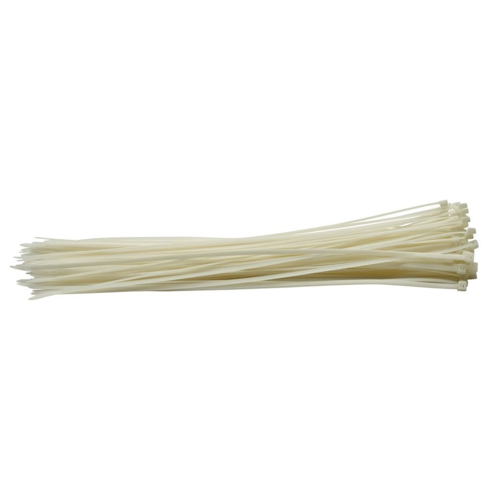 Draper Cable Ties, 4.8 X 400Mm, (Pack Of 100) White