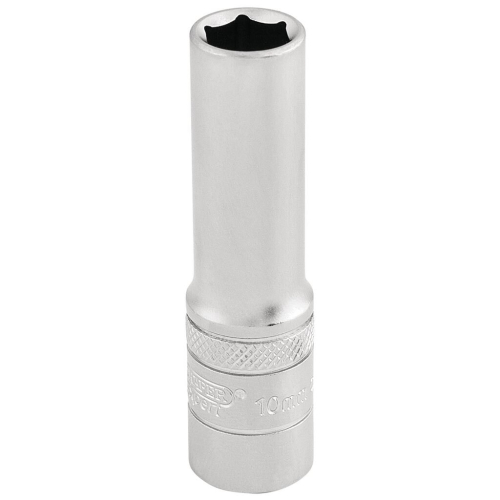 Draper 6 Point Metric Deep Socket, 3/8"" Sq. Dr., 10mm